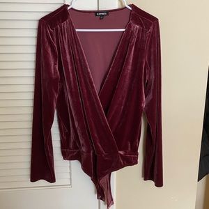 Express Mauve Long Sleeve Bodysuit